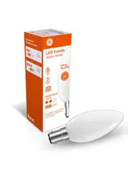 GE 2.8W LED Opal SBC Candle Warm White Globe