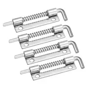 Spring Loaded Latch Pin, 4Pcs 3.35" - Stainless Steel Left-Handed with Hole