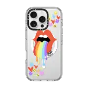 iPhone 16 Pro Clear Case MagSafe Compatible Dripping Colors