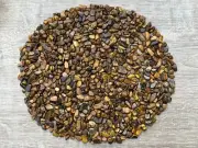 Grade A++ Tiger Eye Semi Tumbled Gemstone Large Chip 5-10 mm, Wholesale Bulk Lot