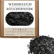 JEEBUTY Styrax Incense 50 g, Styrax Officinalis, Granular, from Real Storax Tree