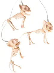 Light Up Dog Skeleton Garland Halloween Decoration