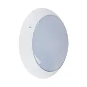 Polyring Round Bunker Light W295mm White Polycarbonate - 18590