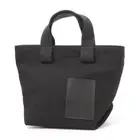IL BISONTE Small Tote Bag Handbag Purse Black BHA037 NWT F/S