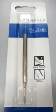 Parker Quink Ballpoint Pen Refill Blue Fine Point New In Pack Made in UK