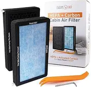 Tesla Model 3/Y Cabin Air Filter Set - OEM Replacement for Model 3 and Y, HEPA + Activated Carbon, Tools & Instructions Included - EveryAmp
