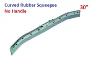 Haotian 30" Curved Rubber Floor Squeegee Stainless Steel Frame - no Handle