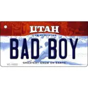 Bad Boy Utah State License Plate Tag Key Chain KC-10222
