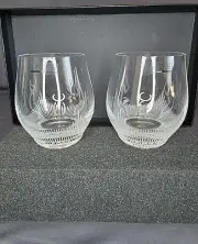 Lalique France Crystal Glass DOF Tumbler - Set of 2- 100 Points