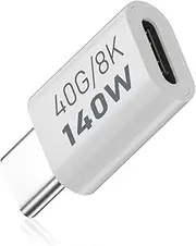 Duttek 40Gbps USB Type C Extender, PD140W USB C Male to Female Connector Adapter Support Fast Charging, 8k@60hz Resolution, OTG Function Compatible with Thunderbolt 3 for Laptops, Computers, Tablets