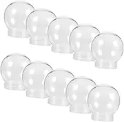MOTHNUR 10Pcs Transparent Candy Containers DIY Snow Globe Bottles for Party Favors Multi Functional Sweets Storage for Christmas Treats and Decorations