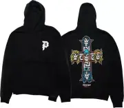 Primitive GNR Cross Hoodie Sweatshirt Large-Black