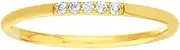 [JewelryWeb] 14k Yellow Gold .05tcw Diamond Center Polished Band Ring-Band Style-Ring for Women and Men