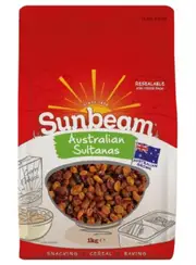 Sunbeam Foods Sultanas 1kg x 1