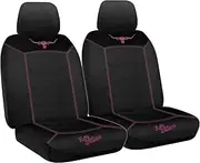 Sperling RM Williams RMW Longhorns Jillaroo Black Mesh Front Universal Car Seat Covers