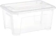 [IKEA] SAMLA Small Storage Box, Transparent, 5 Litres, 28x19x14 Centimetres, Plastic