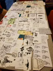 Huge Stamped Image Lot For Crafting And Junk Journals Assorted Designs