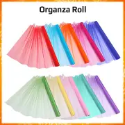 70cm Wide Organza Fabric Roll Wedding Drape Dress Material Chair Sashes 25Metres