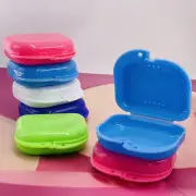 5pcs Dental Retainer Denture Storage Case Box Mouthguard Container Assorted
