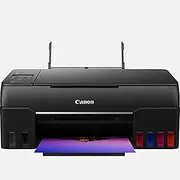[Canon] PIXMA G650 MegaTank Printer Inkjet Printer Scanner Copier (4,800 x 1,200 dpi, Photo Printer 10 x 15 cm, LC Display, WLAN, Wireless Printing, Auto Power On/Off) Black