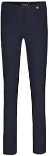 [Robell] Style Marie - Short Size - Women's High Waist Fabric Trousers - Women's Trousers Power Stretch - Bengaline Fabric Trousers with Slit at The Hem - Please Order One Size Smaller