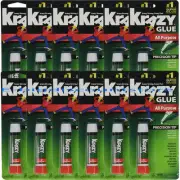 12 Packs Krazy Glue Instant strong Glue crazy fast Tube All Purpose 0.07oz NEW