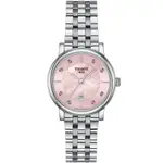 TISSOT 天梭 CARSON 羅馬石英女錶-銀X粉/30MM T1222101115900