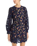 Michael Michael Kors Lace Long Sleeve Mini Dress