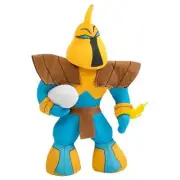 125155 GOLD COAST TITANS NRL TEAM MASCOT PLUSH TOY CHARACTER WITH FOOTBALL 27CM