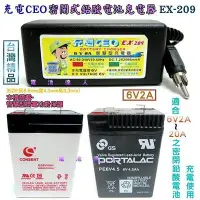 在飛比找Yahoo!奇摩拍賣優惠-充電CEO-智慧型-6V密閉電池充電器-充電機 適用6V電池