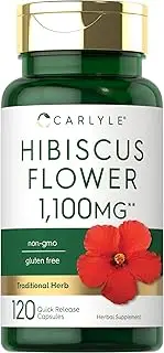 Hibiscus Flower Extract 1100 mg | 120 Capsules | Non-GMO, Gluten Free Supplement | by Carlyle