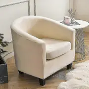 Armchair Chair Sofa Cover Living Room Chair Seat Slipcover Cream