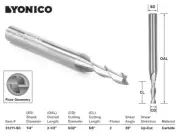 5/32" Dia. Upcut Spiral End Mill CNC Router Bit - 1/4" Shank - Yonico 31211-SC