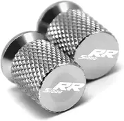 S1000R S1000RR S1000XR S 1000 R RR XR 2009-2021 2022 2023 Motorcycle Accessories CNC Tire Valve Air Stem Caps Cover Plug(S1000RR Silver)