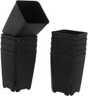 JOINPAYA 20pcs Plastic Square Nursery Pots for Succulents and Flowers Lightweight Planter for Home Gardening Office and Balcony Use Durable and Portable Garden Plant Containers
