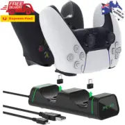 Dual Dock Charging Station for Xbox, PS5, Nintendo Switch Controllers