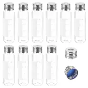 200 Pack 10ml Borosilicate Glass Screw Top Headspace Vial, Clear