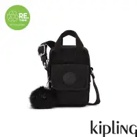 在飛比找Yahoo奇摩購物中心優惠-Kipling 低調有型黑豹紋掀蓋前袋手機包-DALYA
