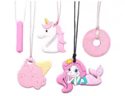 Chew Necklaces for Sensory Kids 5 PCS Chewy Necklaces That Like Biting