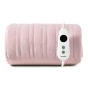 Dreamaker Coral Fleece Electric Heated Throw Blanket [130x160cm] (Blush Pink)