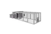 Flyline Grande Chicken Coop House Hutch with Nesting Boxes and Run