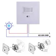 Automatic PIR Occupancy Motion Sensor Light Switch Auto On/Off Infrared Lamp