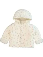 Baby Berry Quilted Jacket, White, Size 12-18 months