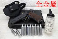 在飛比找Yahoo!奇摩拍賣優惠-台南 武星級 iGUN M1911 手槍 CO2槍 黑 實木