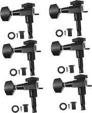 BIUDECO 1Set Durable Guitar Locking Tuners with Lock String Functions Easy Installation Pegs for Stringed Instruments Suitable for Acoustic and Electric Guitars