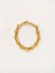 RYLAN | Flat Link Bracelet in Gold | The UNDONE