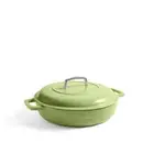 Martha by 3.5 QT Enameled Cast Iron Braiser w/Lid - Bay Leaf