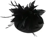 [LIFKOME] Fascinators Hat Women Tea Party Fascinator Hat for Women Net Flower Headband Elegant Dressy Hair Black