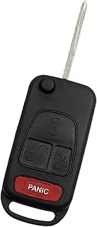 ACROPIX Keyless Entry Case Key Fob Shell Cover Replacement Fit for Mercedes-Benz ML320 - Pack of 1 Black