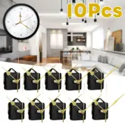 10Pcs DIY Silent Movement Spindle Hands Wall Quartz Clock Movement Mechanism Rep